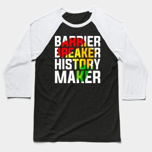 Barrier Breaker History Maker Africa Men Black History Month 2024 Baseball T-Shirt